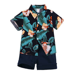 Bowie -Boys Clothing Set - Summer Floral , Sizes 1-7y.