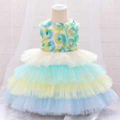 Liana - Baby Girl Birthday Party Dress | Princess Dress Baby Girl.