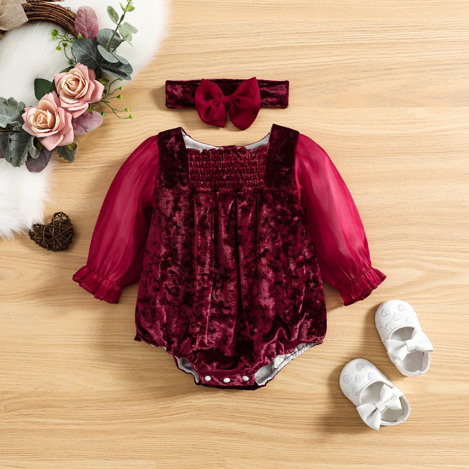 Velvet hot sale baby romper