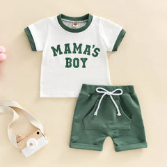 Mama's Boy Summer Set - 0-24M Infant Baby Boys 2Pcs