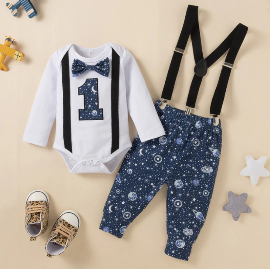 1st bday dress top for baby boy