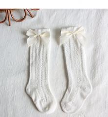 Crochet Girls Socks - Spanish Style Girls Socks - White.