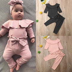 Frill Neck Romper Set