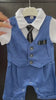 Louis - Baby Boy Suit Romper with Tie in Newborn to 2 years