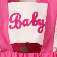 Pink Barbie Inspired Romper - Baby , Hot Pink
