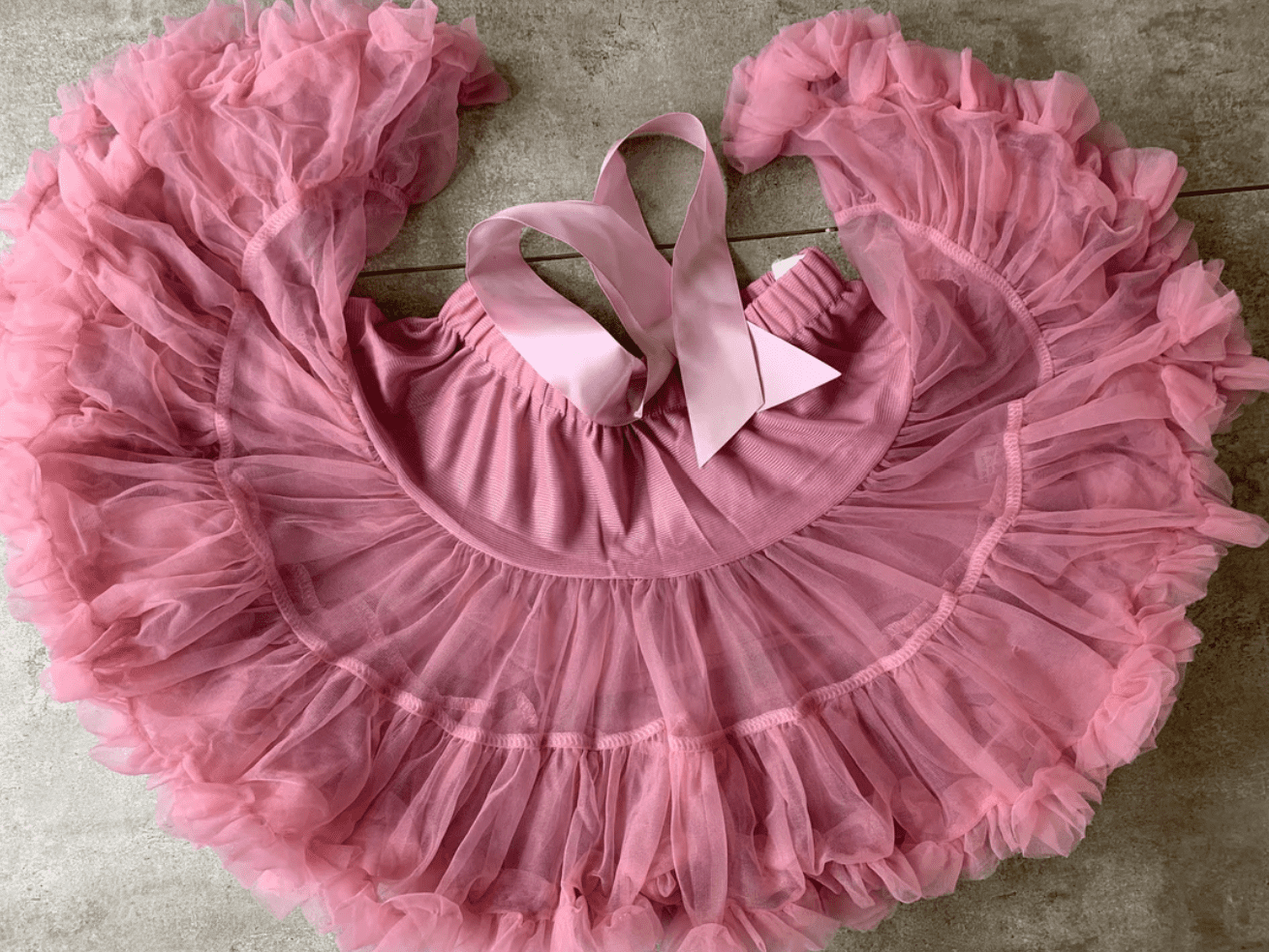 Hot Pink Fluffy Layered Tutu Skirt -  Girls Ballerina Pettiskirt, Fluffy Children Ballet Skirts.