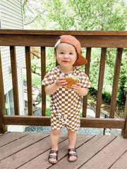 Baby Boy Clothes Sets - Checked / Plaid Shorts & Tee