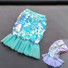 Girls Sequin Mermaid Skirt , 3 colours 2 - 9 years