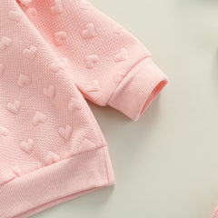 Valentine Pink Baby Girl Tracksuit