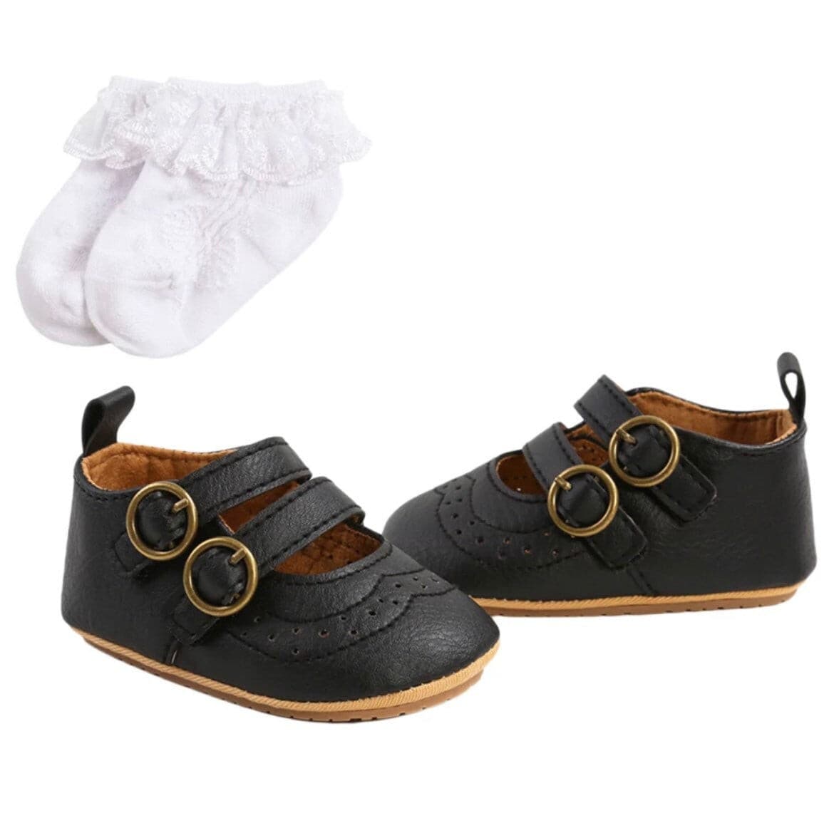 Lou - Baby Mary Janes First Walker Shoes-Thank you for visiting my store! Gorgeous Baby Mary Janes First Walker Shoes in size newborn to 18 months.This is great little shoe and is very popular for all speci-Bijou Bubs