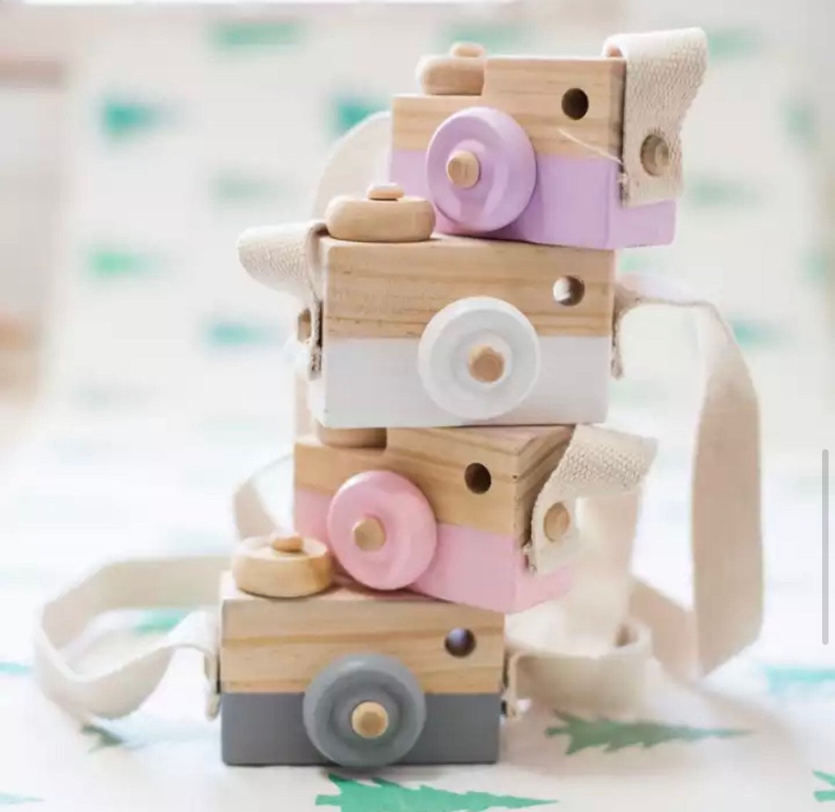 Wood Baby Toy Camera - Baby Camera Toy- Wood Play Camera Toys , Wooden-
 Thank you for visiting my store!This Beautiful wooden camera toy is perfect for tiny hands to hold and pretend-play and stimulate their imaginations.It is Handmade-Bijou Bubs