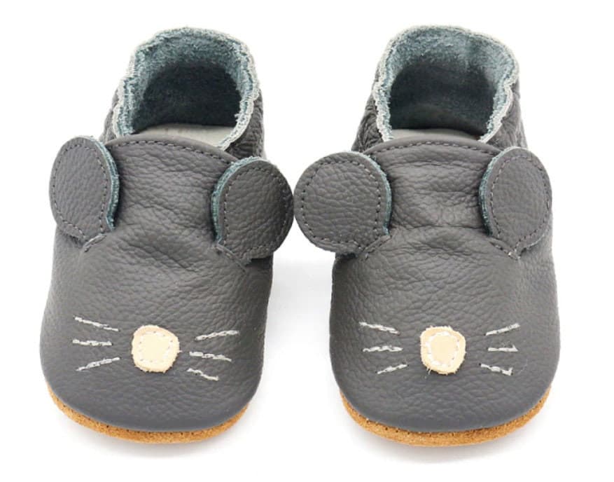 Soft Leather Baby Shoes and Mouse Baby booties.