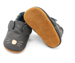 Soft Leather Baby Shoes and Mouse Baby booties.