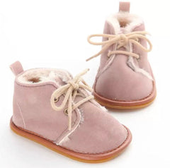 Suede Baby Boots with Fur-Welcome! Thanks for looking in our shop and viewing these beautiful handcrafted baby shoes.Our high quality first walker shoes are durable, breathable &amp; super cu-Bijou Bubs