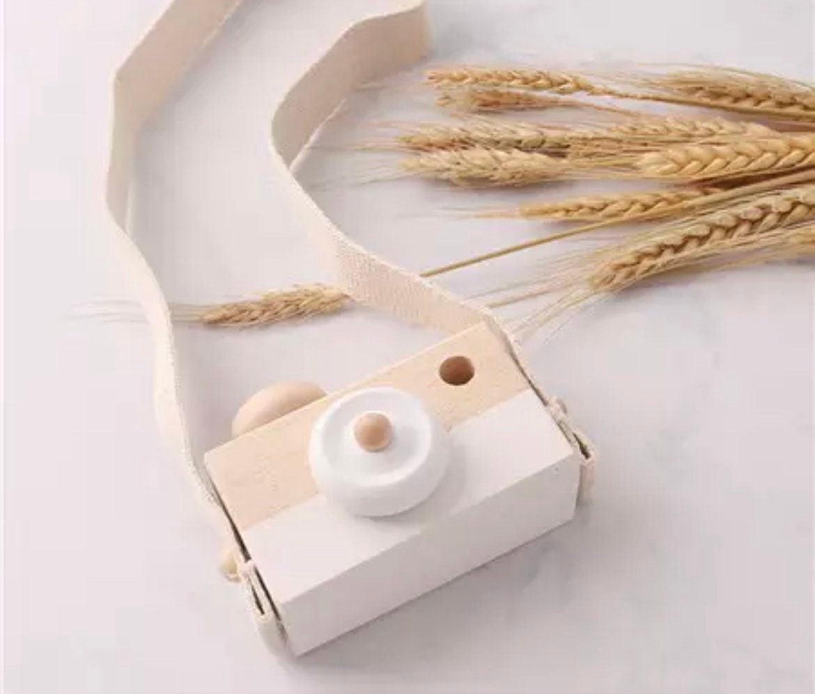 Wood Baby Toy Camera - Baby Camera Toy- Wood Play Camera Toys , Wooden-
 Thank you for visiting my store!This Beautiful wooden camera toy is perfect for tiny hands to hold and pretend-play and stimulate their imaginations.It is Handmade-Bijou Bubs