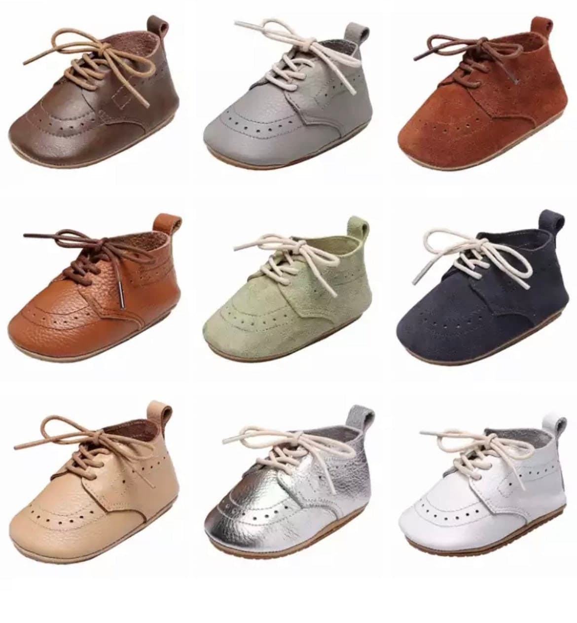 Baby Oxford Brogues - Handmade Genuine Leather Baby Shoes, Tan Leather-These are gorgeous leather baby shoes, baby oxford shoes or baby brogues as known by many.
Baby Brogues - Handmade Genuine Leather Baby Shoes, in Tan Leather.Differe-Bijou Bubs