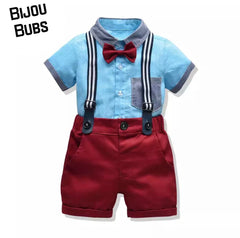 Mayfair - Baby Boy Short Sleeve Suit Set.