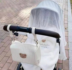 Quilted Pram Bag / Baby Bag for stroller - Single Bear-Get your baby life more organised with stylish quilted nappy bag, compact size ( see other lstings for larger baby bags).
After all happy baby means a happy mummy!
H-Bijou Bubs