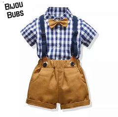 Mayfair Summer - Toddler / Baby Boy Short Sleeve Suit Set.