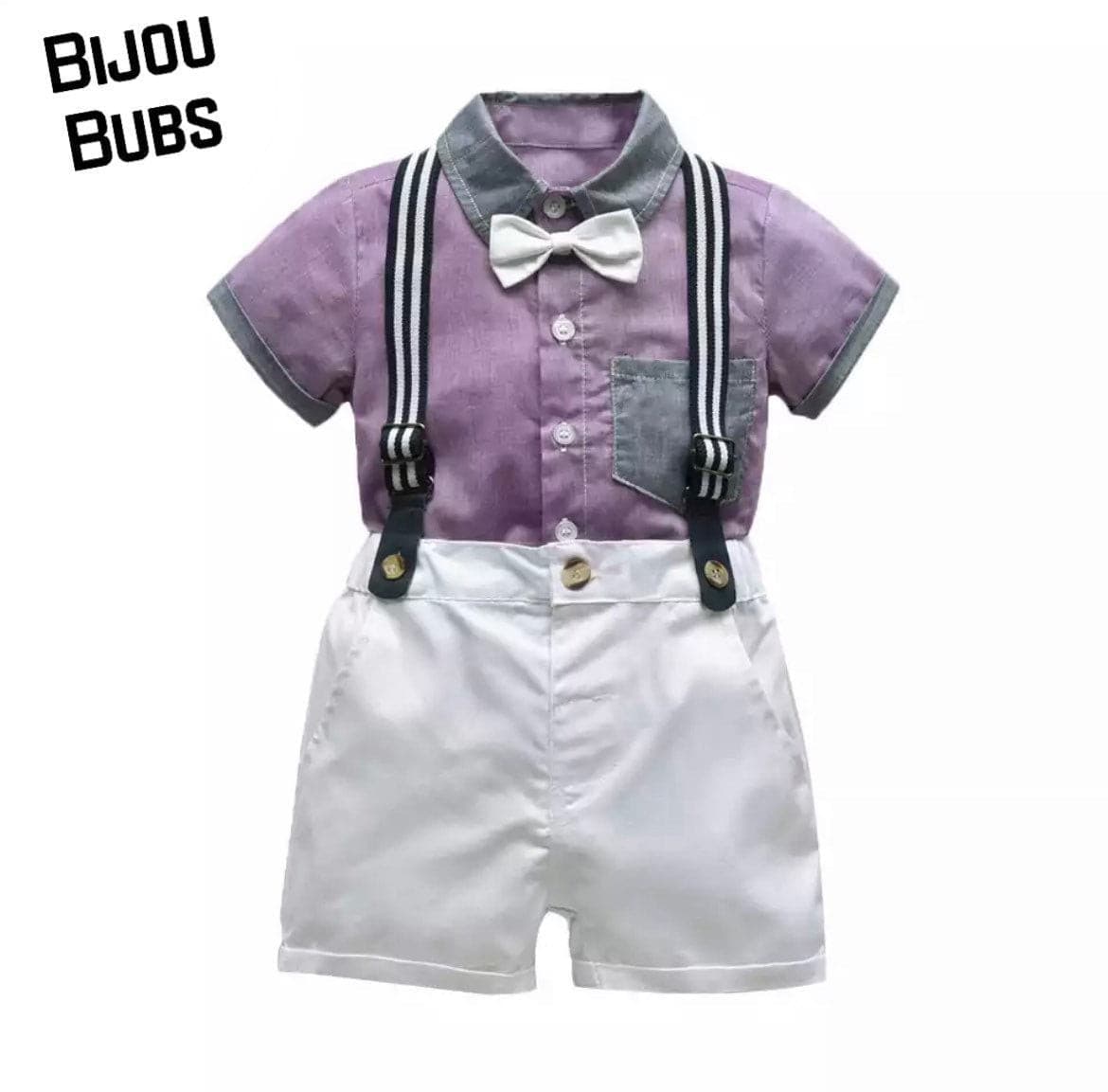 Mayfair Summer - Toddler / Baby Boy Short Sleeve Suit Set.