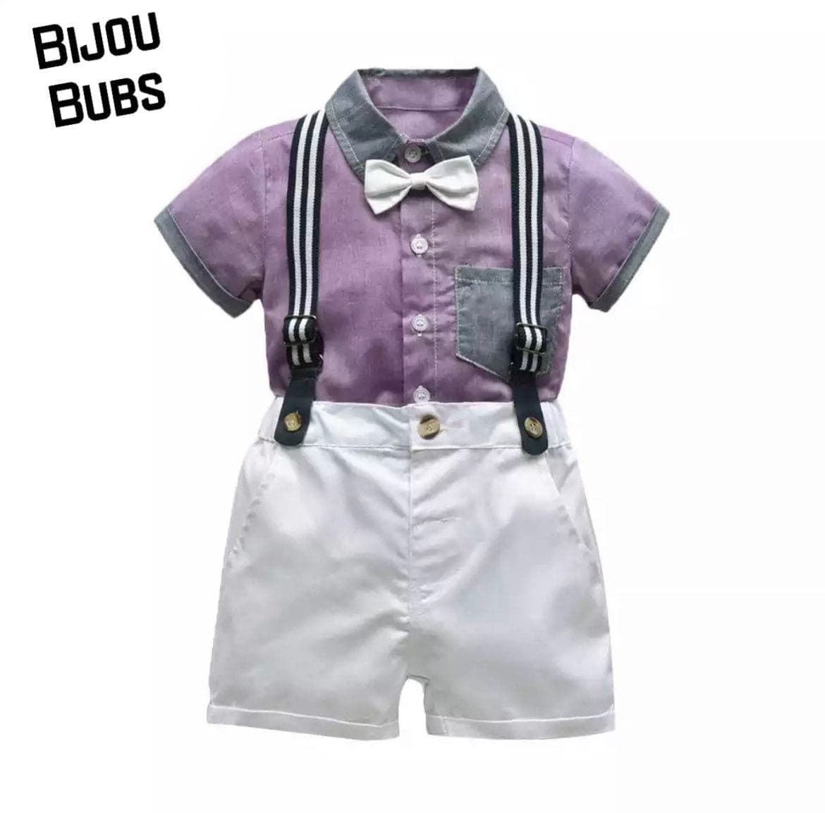 Mayfair - Baby Boy Short Sleeve Suit Set.