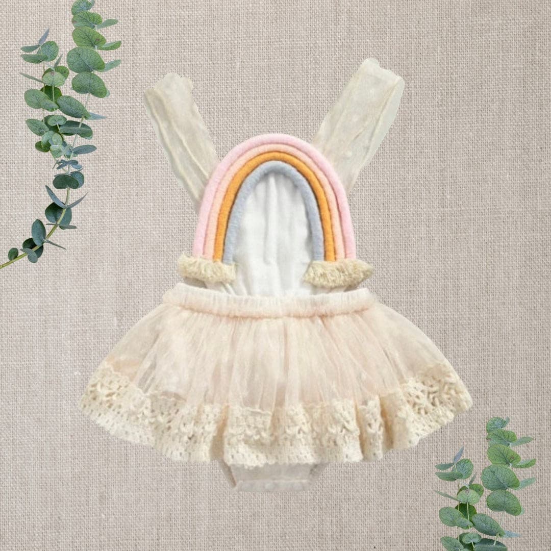 Zara - Baby Rainbow Lace Romper.