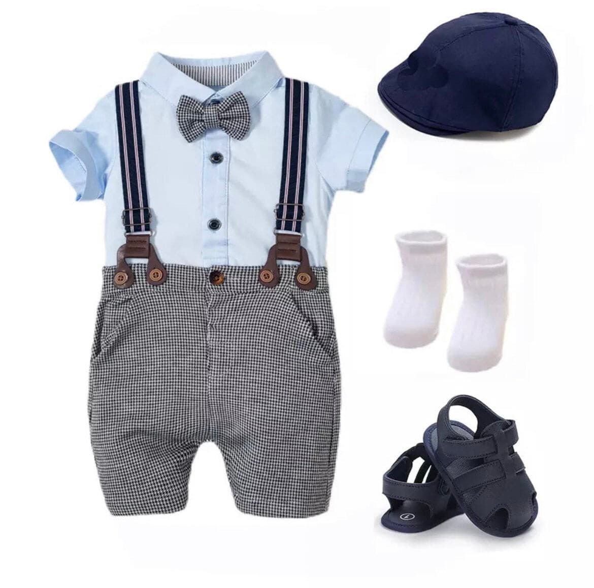 Venice - Baby Boy Suit Set, Blue.
