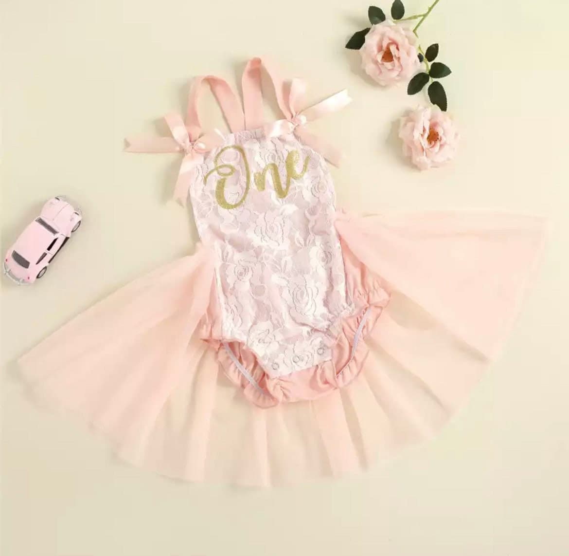 Princess Baby Dress, Girls First Birthday Dress, Girls 1 Year Outfit, Baby Girl Tutu Dress,  Cake Smash Outfit, First Birthday Romper.