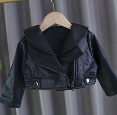 Black Rocker Tutu Dress with Leather Jacket in size 9 months to 5 years.