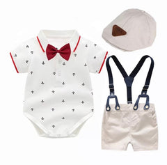 Baby Boy Short Sleeve Cotton Suit Set.