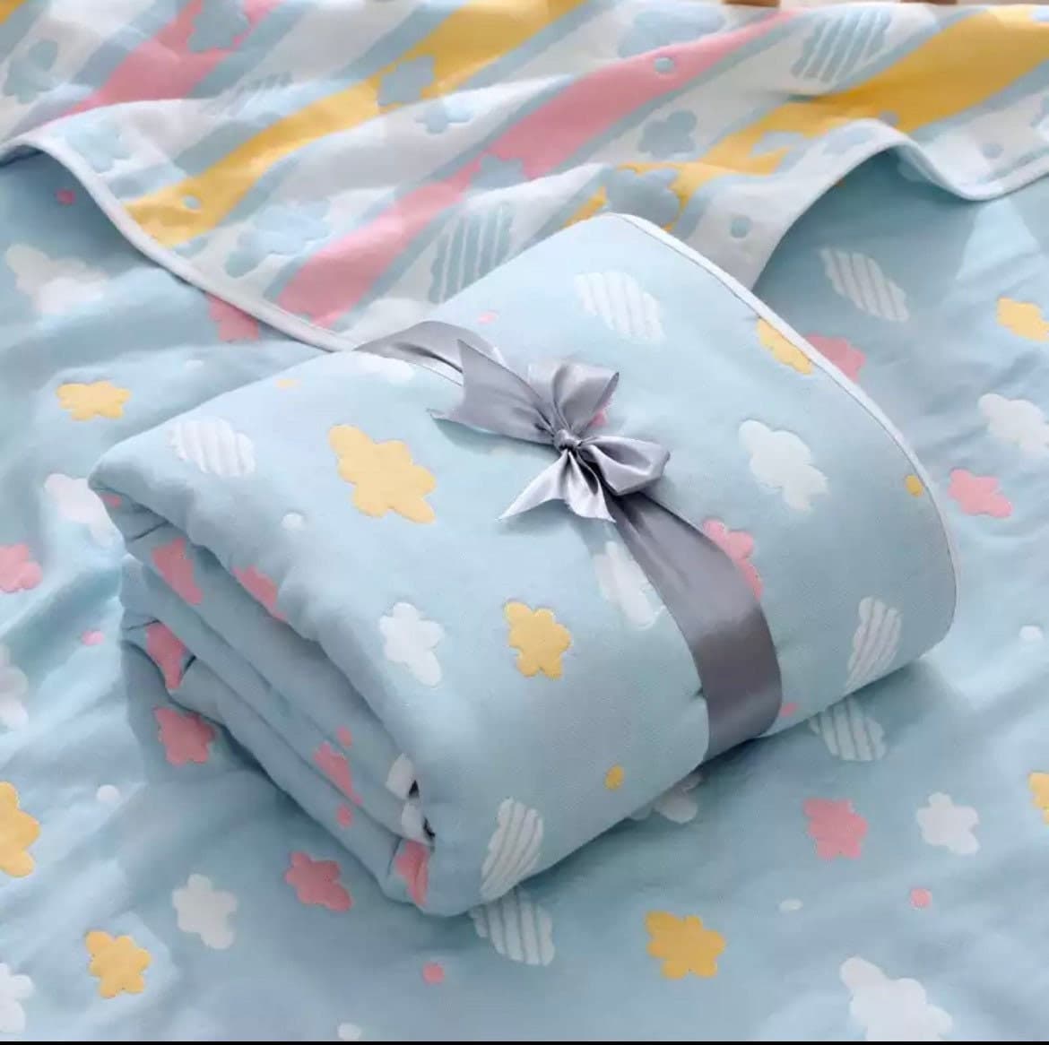 Organic Cotton 6 Layers Baby Muslin Blanket , Muslin Baby Blanket, Super soft baby bath towel, Baby Blanket, Newborn  - et , Baby Towel.