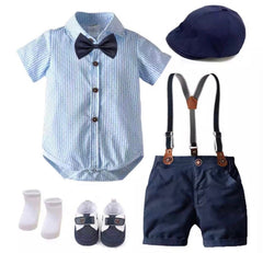 Fraser Set - Baby Boy Cotton Suit Set - 7 Pieces.