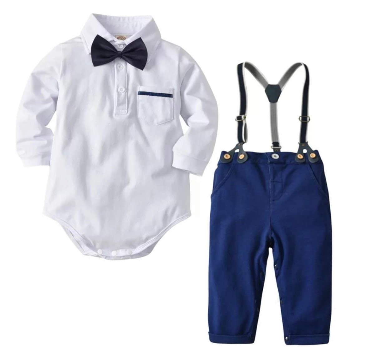 Baby Boy Short Sleeve Cotton Suit Set.