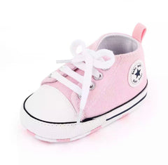 Star Born - Unisex Baby Sneakers Like Converse-
 Welcome! Thanks for looking in our shop and viewing these beautiful baby shoes.Your baby will look so adorableIn these smart casual shoes perfect for so many occas-Bijou Bubs