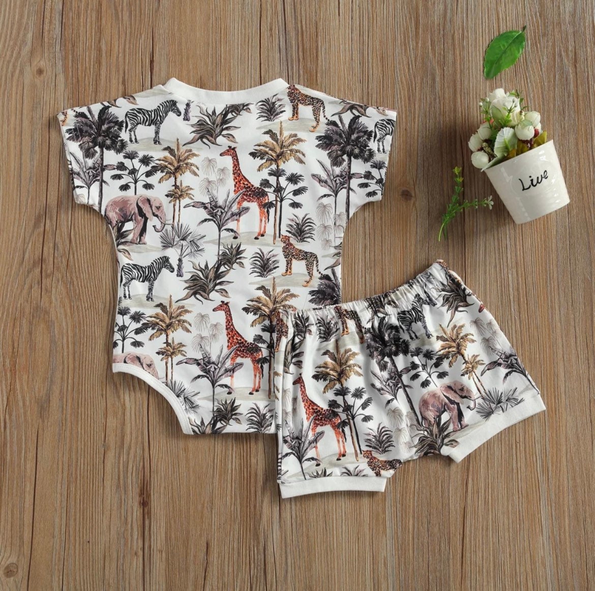 Boys Jungle Print Clothing set.