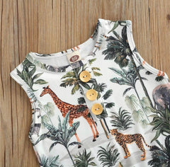 Boys Jungle Print Clothing set.