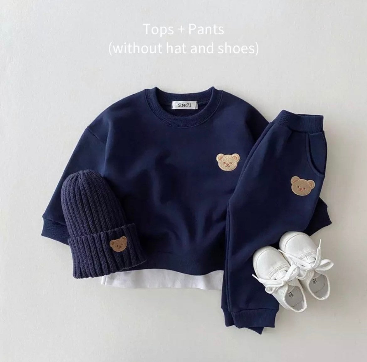 Teddy - Bear baby tracksuit set with Bear Detail-Teddy - Bear Baby / Toddler Tracksuit set with Fuzzy Bear Detail

This soft lightweight tracksuit with delicate embroidered Teddy Bear is comfortable and cute.Let yo-Bijou Bubs