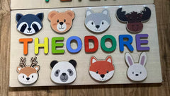 Wooden Name Puzzle Toy  - personalised Montessori gift.