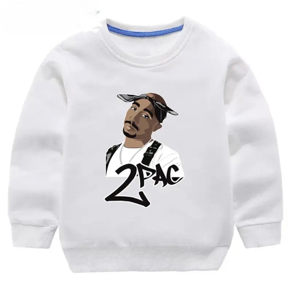 Tupac Graffiti Crewneck Sweater - Kids Jumper Tupac Graffiti Crewneck Sweater - Kids Jumper.