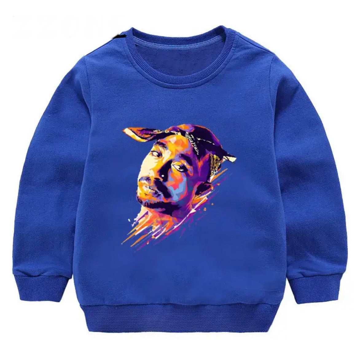 Tupac Watercolour Crewneck Sweater - Kids Tupac Watercolour Crewneck Sweater - Kids.