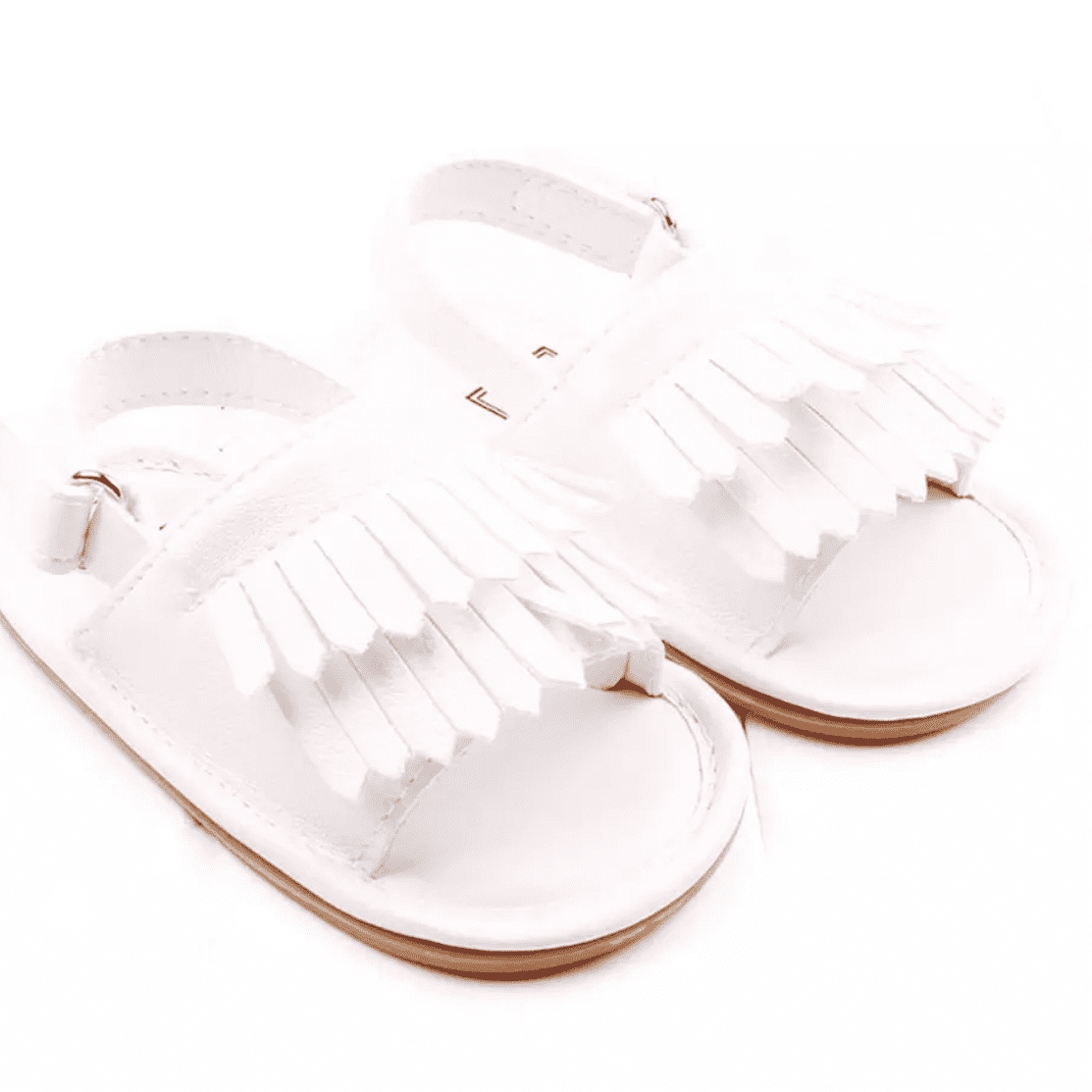 MILA - TASSEL BABY SHOES - WHITE.