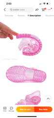 Kids Jelly Sandals - Glitter Clear.