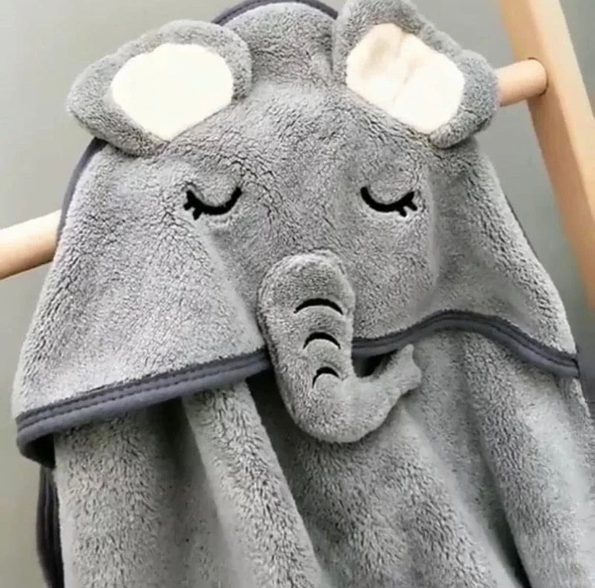 Baby Ears Hooded Bath Towel.