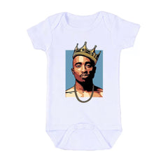 Tupac Romper - Crown Bling.