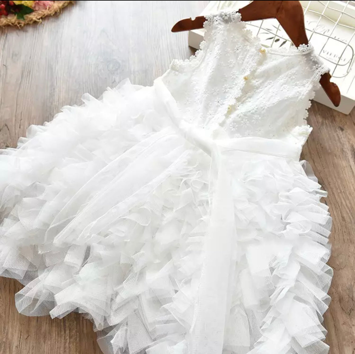 Lulubelle  Layered Tulle Party Dress - White.