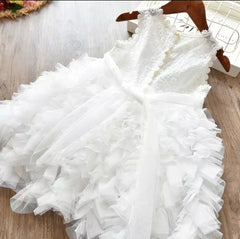 Lulubelle  Layered Tulle Party Dress - White.