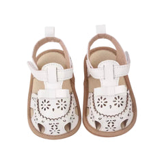 Sahara Pre-Walker Sandals - White.