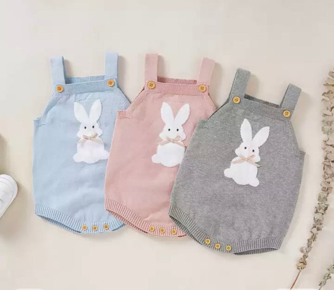 Bunny Knit Romper.