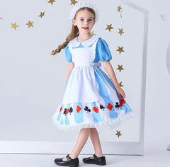 Alice in Wonderland Birthday Party Costume.