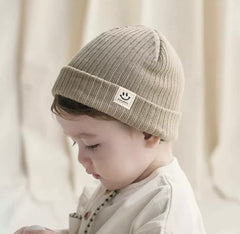 Baby Beanie Hat - Khaki.
